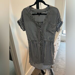 Paige blue and white striped dress